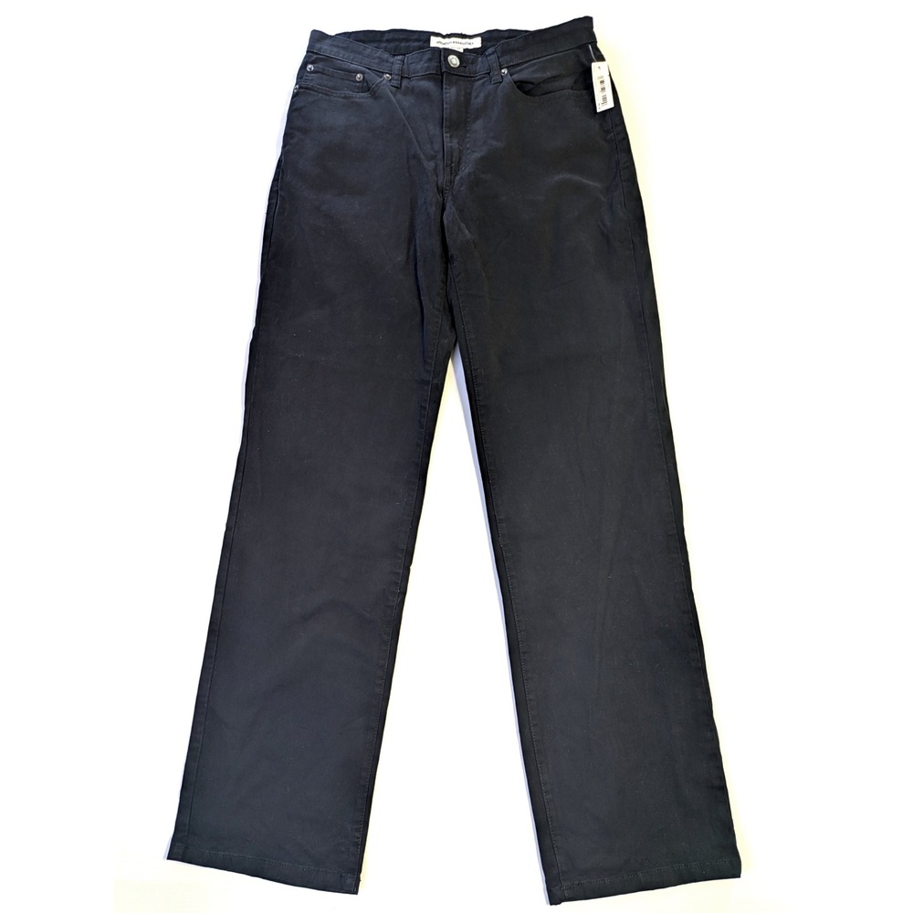 Amazon Essentials Mens Straight-Fit Stretch Jean Black 32W x 34L AE1908848
